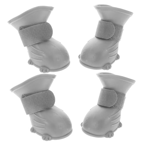 VILLFUL 4 Stück Regenstiefel Für Hunde Regenschuhe Für Haustiere rutschfeste Welpenschuhe Nicht -Slip -Schuhe Für Hunde Fußabdeckungen Für Haustiere Hundestiefel Für Draußen Gummi Grau VILLFUL 4 Stück Regenstiefel Für Hunde Regenschuhe Für Haustiere rutschfeste Welpenschuhe Nicht -Slip -Schuhe Für Hunde Fußabdeckungen Für Haustiere Hundestiefel Für Draußen Gummi Grau von VILLFUL