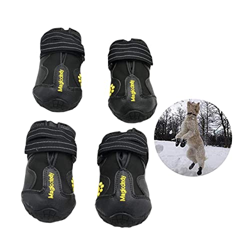 VILLFUL 4 Stück Stiefel für Haustierhunde hundeschuhe pfotenschutz für Hunde Dog Shoes Haustierschuhe für den Sommer Hund warme Stiefel Schneestiefel für Haustiere Hündchen der Hund von VILLFUL