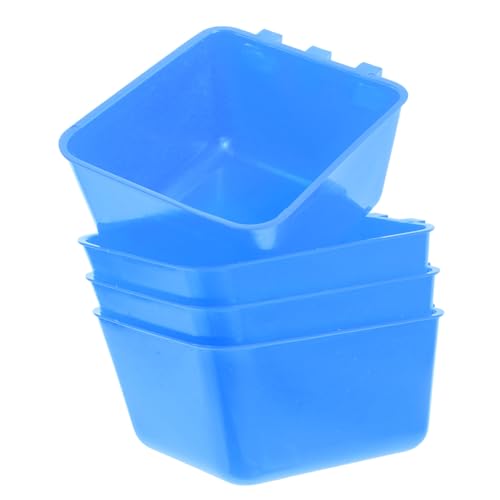 VILLFUL 4 Stück Teiliges Futter und Wasserschalen für Vogelkäfige und Hängende Futterschalen für Kleine für Hühner und Haustiere von VILLFUL