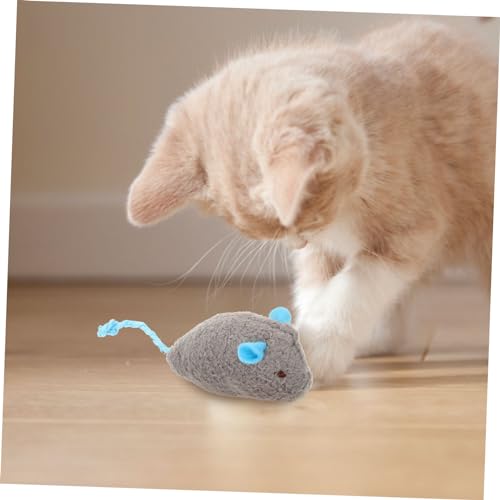 VILLFUL 4 Stück Teiliges Katzenspielzeug mit Katzenminze Plüschmaus Design Interaktiv und Leicht Fördert und Bewegung für Kätzchen und Katzen im Innenbereich von VILLFUL