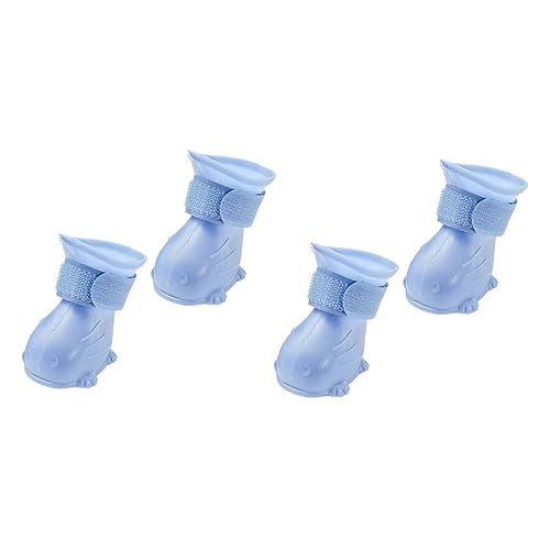VILLFUL 4 Stück Teiliges Wasserdichtes Hunderegenstiefel rutschfeste Outdoor Pfoten Schuhe und Komfortabel Mittelgroß für Kleine Hunde bei Regen und Schnee von VILLFUL