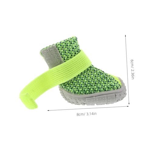 VILLFUL 4 Stück Teiliges rutschfeste Hundeschuhe für Kleine Hunde Leichte Atmungsaktive Sportsneaker Ganzjährige Schutzschuhe mit Komfortabler Sohle für Outdoor und VILLFUL 4 Stück Teiliges rutschfeste Hundeschuhe für Kleine Hunde Leichte Atmungsaktive Sportsneaker Ganzjährige Schutzschuhe mit Komfortabler Sohle für Outdoor und von VILLFUL