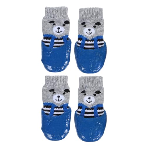 VILLFUL 4 Stück rutschfeste Hundesocken wasserdichte und Atmungsaktive Pfotenschutz Socken mit Niedlichem Cartoon Muster für Hunde und Katzen für Outdoor Aktivitäten VILLFUL 4 Stück rutschfeste Hundesocken wasserdichte und Atmungsaktive Pfotenschutz Socken mit Niedlichem Cartoon Muster für Hunde und Katzen für Outdoor Aktivitäten von VILLFUL