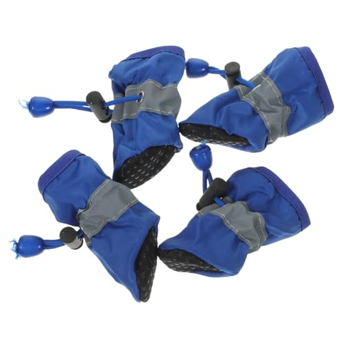 VILLFUL 4Stücke wasserdichte Hundeschuhe für Kleine bis Mittelgroße Hunde Rutsch Boots Blau für Jahreszeiten Schutzausrüstung für Outdoor Aktivitäten VILLFUL 4Stücke wasserdichte Hundeschuhe für Kleine bis Mittelgroße Hunde Rutsch Boots Blau für Jahreszeiten Schutzausrüstung für Outdoor Aktivitäten von VILLFUL