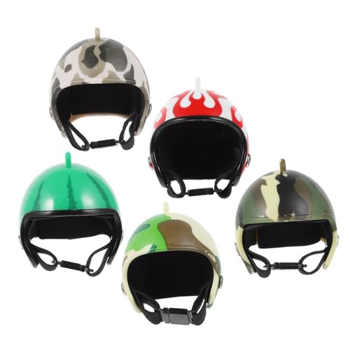 VILLFUL 5 Stück Teiliges Hühnerhelm Leichter und Kompakter Kopfschutz für Vögel Robust und Verschleißfest Modisches Haustierzubehör für Hühner und Geflügel Einfach zu Lagern und von VILLFUL