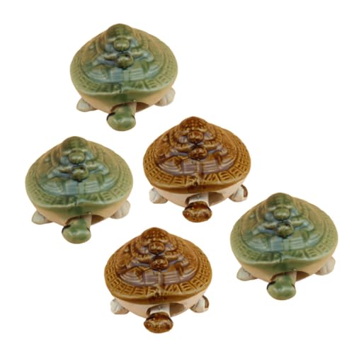 VILLFUL Aquarium-Ornament-Set 5-teilig Keramik-Schildkröte Dekoration für Aquarien leicht zu reinigen zufällige Farbe VILLFUL Aquarium-Ornament-Set 5-teilig Keramik-Schildkröte Dekoration für Aquarien leicht zu reinigen zufällige Farbe von VILLFUL