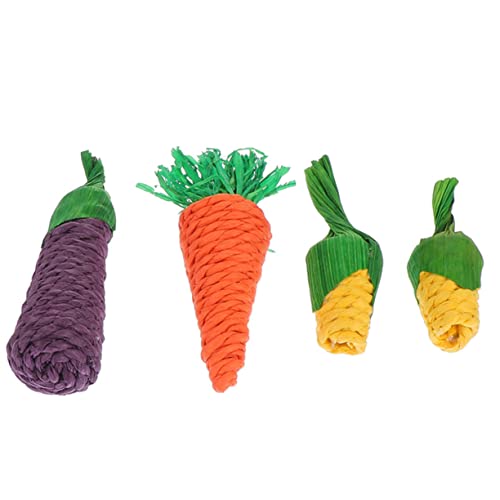 VILLFUL 5Stücke Teiliges Hamster Kauspielzeug für Chinchillas Ratten und Zahnfreundliches Holzspielzeug für Gesunde Zahnpflege und Stressfreies von VILLFUL