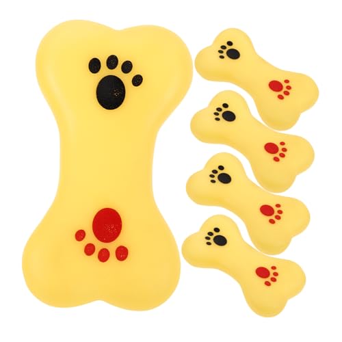 VILLFUL 5stücke Quietscher Spielzeug Für Hunde Kauknochen Knochenform Und Sicheres Material Für Haustiere Und Beim Baden Fördert Spiel Und Spaß von VILLFUL