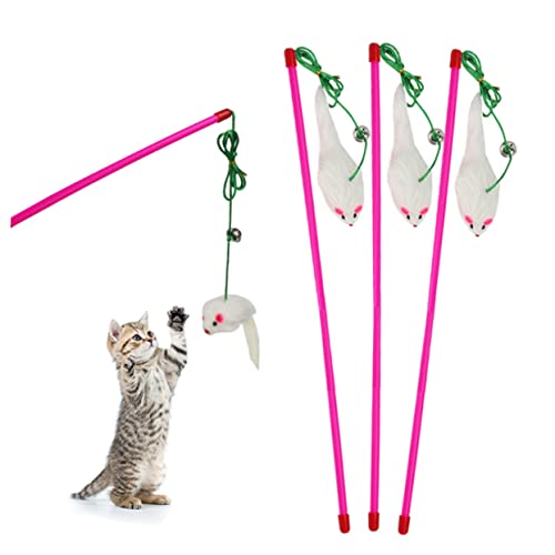VILLFUL Lustiger Stick Teaser Training 5 Stück Katzenspielzeug Plüschmaus Für Katzen Interaktives Spielzeug Zufällige Farbe VILLFUL Lustiger Stick Teaser Training 5 Stück Katzenspielzeug Plüschmaus Für Katzen Interaktives Spielzeug Zufällige Farbe von VILLFUL