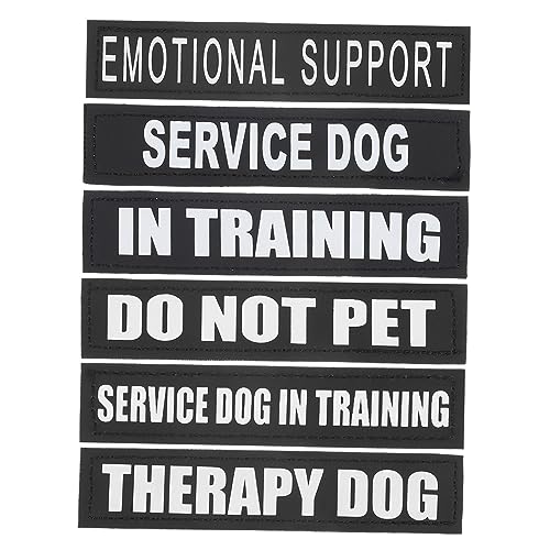 VILLFUL Angenehmes Tragegefühl Material Hundegeschirr Weste Haustier Brustgurt Reflektierende Aufkleber 6 Stück VILLFUL Angenehmes Tragegefühl Material Hundegeschirr Weste Haustier Brustgurt Reflektierende Aufkleber 6 Stück von VILLFUL