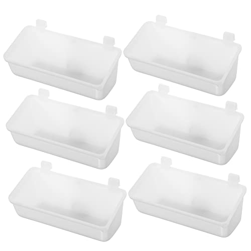 VILLFUL 6 Stück Hängende Futterschale, Wasserspender Für Frettchen, Vogelkäfig, Hängender Futternapf, Wachtelkäfig Futterspender, Praktischer Hundenapf, Katzenfutternäpfe, Käfig von VILLFUL