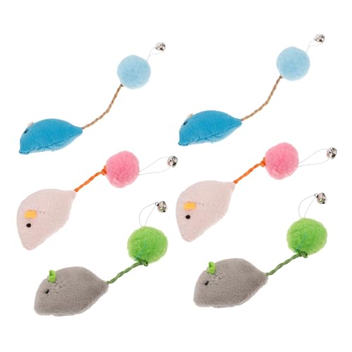 VILLFUL Plüschmaus Für Katzen Interaktives Spielzeug Mit Glocke 6 Stück Katzenspielzeug Leicht Und Robust Fördert Bewegung Und Beschäftigung VILLFUL Plüschmaus Für Katzen Interaktives Spielzeug Mit Glocke 6 Stück Katzenspielzeug Leicht Und Robust Fördert Bewegung Und Beschäftigung von VILLFUL