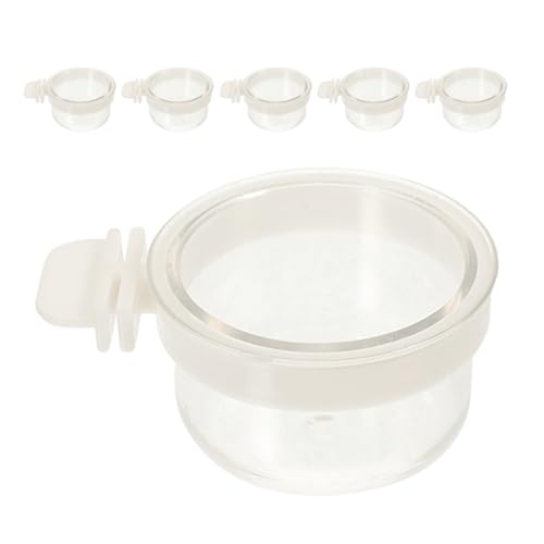 VILLFUL 6 Stück Papageien Futterbox, Sittich Wasserspender, Vogelkäfig Wasserspender, Hamster Futternapf, Vogel Wasserflasche, Vogelkäfig, Vogelkäfig Zubehör, Clip On Vogelfutterspender, VILLFUL 6 Stück Papageien Futterbox, Sittich Wasserspender, Vogelkäfig Wasserspender, Hamster Futternapf, Vogel Wasserflasche, Vogelkäfig, Vogelkäfig Zubehör, Clip On Vogelfutterspender, von VILLFUL