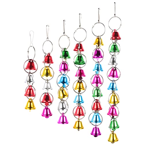 VILLFUL 6 Stück Schnurglocke Papageienspielzeug Sittich Metalldekoration Kleines Vogelspielzeug Vogelkäfigglocke Vogel-Hängeglocken Sittichspielzeug Papageien-Kauspielzeug VILLFUL 6 Stück Schnurglocke Papageienspielzeug Sittich Metalldekoration Kleines Vogelspielzeug Vogelkäfigglocke Vogel-Hängeglocken Sittichspielzeug Papageien-Kauspielzeug von VILLFUL