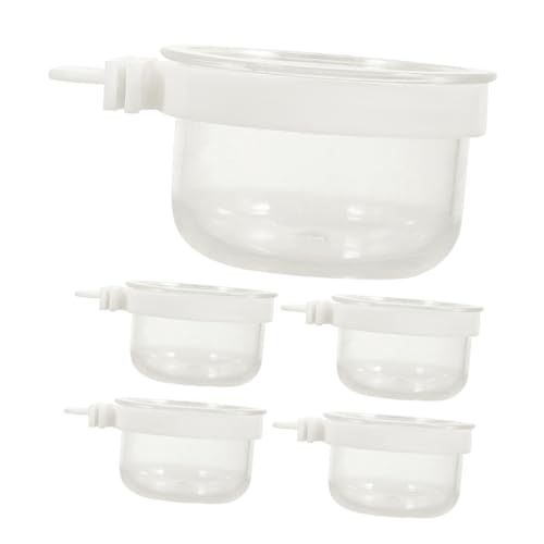 VILLFUL 6pcs Vogelfutternäpfe Papageienkäfig-zubehör Acryl Vogelfutterbehälter Wasserspender Für Große Vogelkäfige VILLFUL 6pcs Vogelfutternäpfe Papageienkäfig-zubehör Acryl Vogelfutterbehälter Wasserspender Für Große Vogelkäfige von VILLFUL