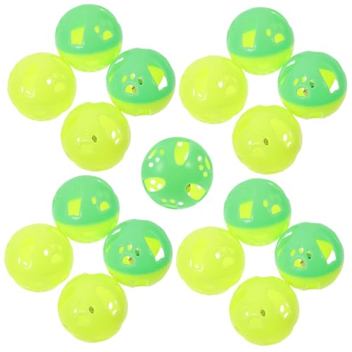 VILLFUL 60 Stück Interaktives Katzenspielzeug Ball Mit Glöckchen Aus Kunststoff Lustiges Spielzeug Für Kätzchen Haustierbedarf VILLFUL 60 Stück Interaktives Katzenspielzeug Ball Mit Glöckchen Aus Kunststoff Lustiges Spielzeug Für Kätzchen Haustierbedarf von VILLFUL