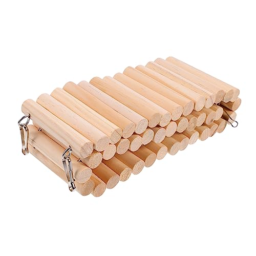 VILLFUL 60 cm Großes Leiterspielzeug Aus Holz Für Hamster -kletterbrücke Kauspielzeug Aus Holz Biegbare Leiter Für Kleintiere Übungsspielzeug Für Haustiere von VILLFUL