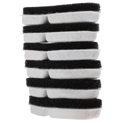 VILLFUL 6Stücke Pack Katzenwasserbrunnen Filter Hochwertige Wasserfilter für Haustierzubehör Kompatibel mit Katzenbrunnen Sorgt für Frisches Wasser und Fördert die Gesundheit Ihres von VILLFUL