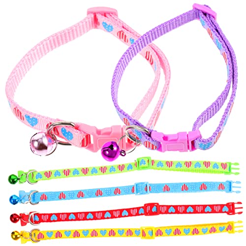 VILLFUL 6St Katzenhalsband tragbar schönes Kätzchenhalsband Welpen Baby-Kätzchenhalsband zartes Hundehalsband Katzenversorgung empfindlich Zubehör Hundebedarf schmücken Nylon von VILLFUL