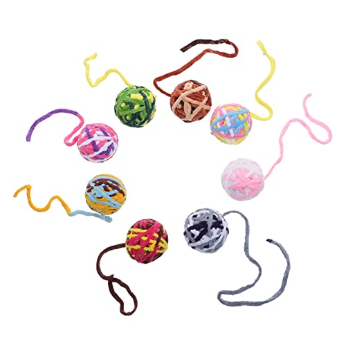 VILLFUL 8 Stück Katzenballspielzeug Dekorative Wollgarnspielzeuge Bunte Bälle Für Kätzchen VILLFUL 8 Stück Katzenballspielzeug Dekorative Wollgarnspielzeuge Bunte Bälle Für Kätzchen von VILLFUL