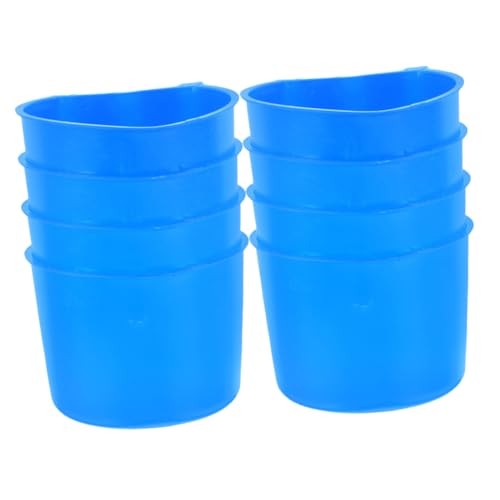 VILLFUL 8 Stück Teiliges Hängende Futterschalen für Kleintiere Wasserschalen für Hühner Futter und Wasserspender für Kleine Haustiere und Tragbar und Robust von VILLFUL