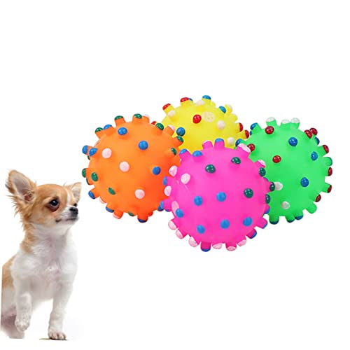 VILLFUL 8 Stück Teiliges Hundespielzeug mit Quietscher Kleine Bunte Stachelbälle aus Sicherem Kunststoff Interaktives Kauspielzeug für Hunde Fördert Beschäftigung und Zufällige Farbe VILLFUL 8 Stück Teiliges Hundespielzeug mit Quietscher Kleine Bunte Stachelbälle aus Sicherem Kunststoff Interaktives Kauspielzeug für Hunde Fördert Beschäftigung und Zufällige Farbe von VILLFUL
