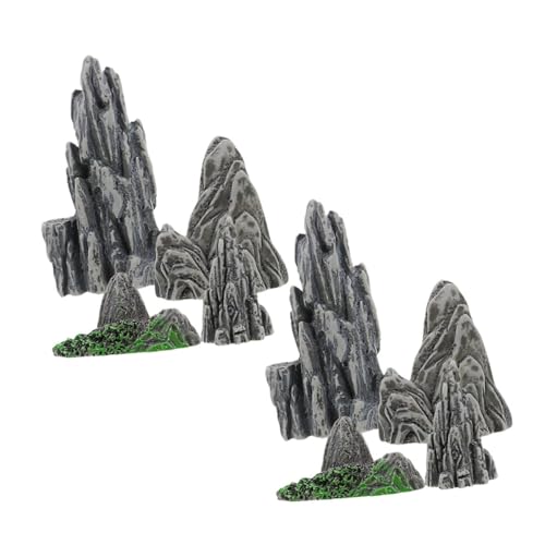VILLFUL 8 Stück Teiliges Miniatur Felsgarten aus Langlebigem Resin Vielfältige Zen Garten Landschaftsfiguren Platzsparende Miniatur Dekoration für Bonsai und Terrarien VILLFUL 8 Stück Teiliges Miniatur Felsgarten aus Langlebigem Resin Vielfältige Zen Garten Landschaftsfiguren Platzsparende Miniatur Dekoration für Bonsai und Terrarien von VILLFUL