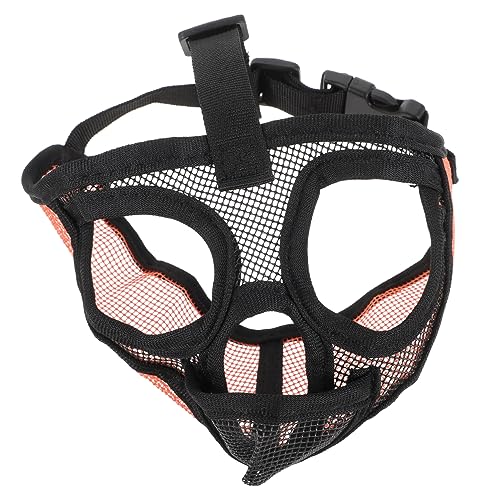 VILLFUL Anti-Bell-Schnauze Atmungsaktive Gesichtsmaske Tragbarer Maulkorb Für Hunde Anti-Biss-maulkorb Maulkorb Für Haustiere Mesh-maulkorb PVC Hundekopf Französische Bulldogge von VILLFUL