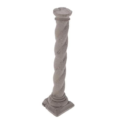 VILLFUL Aquarium Ornament Römische Säule Zement Miniatur Ruinen Optik Klassisches Design Vielseitige Deko Für Aquarium Wohnzimmer Büro von VILLFUL