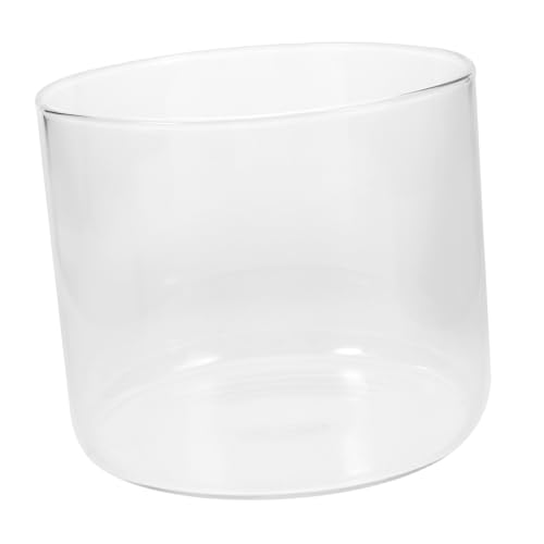 VILLFUL Aquarium Rundfischglas Kompaktes Kleines Betta Fischbecken Deckel für Zuhause und Schreibtisch Dekoration von VILLFUL