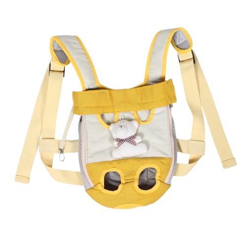 VILLFUL Atmungsaktiver Haustier-Rucksack mit Doppel-Schultergurt Frontträger für Kleine Hunde und Mittelgroße Katzen Seitlicher Schnellzugang Komfortabel für Reisen Wandern und von VILLFUL