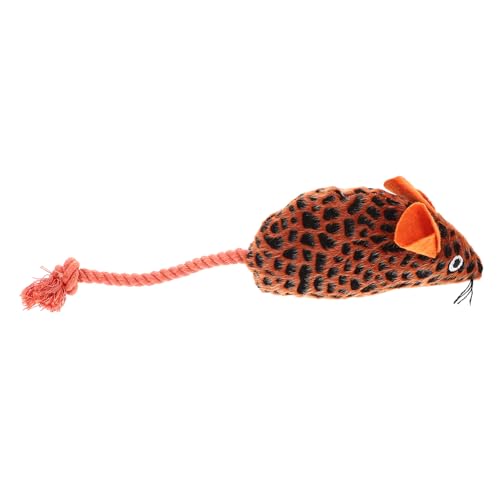 VILLFUL Cat Chewing Toy Interaktives Mäuse-Spielzeug Weichem Plüsch Für Katzen Fördert Spielverhalten Aktivität Von Kätzchen Für Gemeinsame Spielstunden von VILLFUL