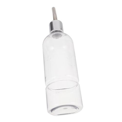 VILLFUL Automatische Trinkflasche für Kleintiere Edelstahl Wasserspender Auslaufsicherer Wasserflasche für Hamster Kaninchen Meerschweinchen und Chinchilla Einfache Käfigmontage von VILLFUL