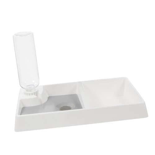 VILLFUL Automatischer Futter und Wasserspender für Hunde und Katzen Dual Bowl Design rutschfest Sicheren Materialien für Gleichzeitiges Füttern und Trinken Spillresistent und Pflegeleicht VILLFUL Automatischer Futter und Wasserspender für Hunde und Katzen Dual Bowl Design rutschfest Sicheren Materialien für Gleichzeitiges Füttern und Trinken Spillresistent und Pflegeleicht von VILLFUL