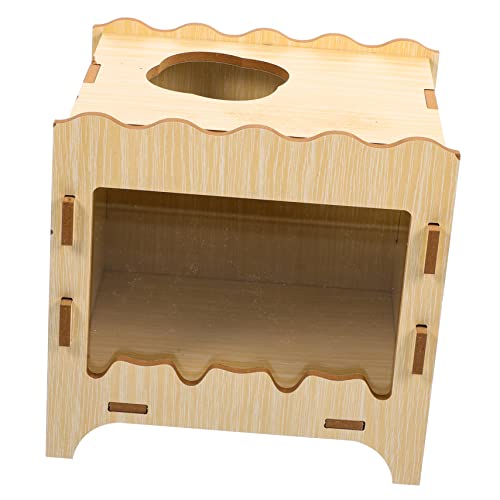 VILLFUL Hamsterbox Aus Holz Nest Für Hamster Spielzeug Für Haustiere Einfaches Design Haustier-grabbox Leicht Zu Tragen Und Aufzubewahren von VILLFUL