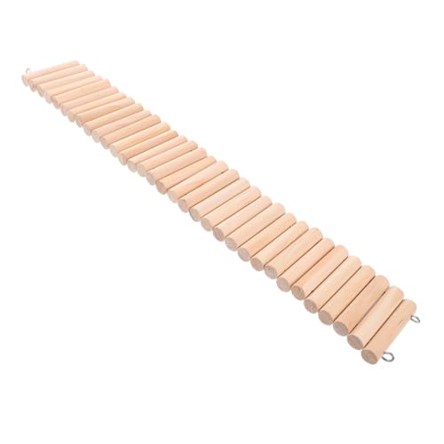 VILLFUL Biegsame Holzleiter Brücke für Kleintiere Hamster Hängematte für Chinchillas Rennmäuse und Andere Haustiere Mühelose Installation und Fördert Bewegung von VILLFUL