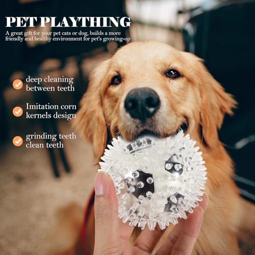 VILLFUL Bissfestes Hundespielzeug Mehrzweck Kauspielzeug mit Noppenball zur Zahnreinigung für Hunde und Katzen Robustes Pet Chewing Ball für Langanhaltenden Spielspaß im Zuhause von VILLFUL