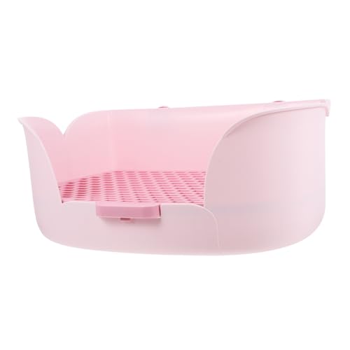 VILLFUL Box Kaninchentoilette Kunststoff Haustiertoilette Meerschweinchengehege Kaninchentoilettentrainer Kleintiertoilette Haustierkäfig Haustiertoilette Töpfchentrainer von VILLFUL
