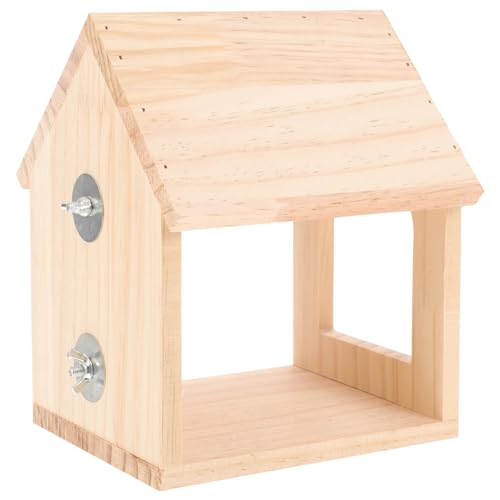VILLFUL Box Papageienhütte Brutkasten Heimtierbedarf Vogelnisthaus Vogelbedarf Sittichnest Vogel Holzhaus Vogelnistkäfig Holz Vogelnest Gartennisthaus Holz Vogelhaus von VILLFUL