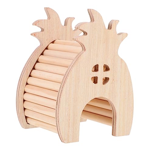 VILLFUL Hamsterhütte Aus Holz Verstecktes Kleintierhaus Mit Leiter Robustes Spielzeug Für Haustiere VILLFUL Hamsterhütte Aus Holz Verstecktes Kleintierhaus Mit Leiter Robustes Spielzeug Für Haustiere von VILLFUL