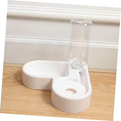VILLFUL Eckiger Haustier Futter und Wassernapf mit Schalen Automatischer Trinkspender rutschfest Abnehmbar für Katzen und Hunde Weiß VILLFUL Eckiger Haustier Futter und Wassernapf mit Schalen Automatischer Trinkspender rutschfest Abnehmbar für Katzen und Hunde Weiß von VILLFUL