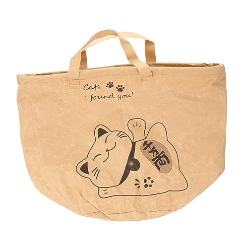 VILLFUL Einkaufstasche Für Haustiere Braune Geschenktüte Tragetasche Für Katzen Reisetasche Für Welpen Braune Einkaufstasche Kraft-Einkaufstasche Katzenpapiertüte Reisetaschen Kraftpapier von VILLFUL
