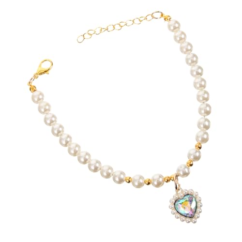 VILLFUL Einstellbares Katzenhalsband mit Perlen für Haustiere Schmuck Halskette für und Partys S Lebendig und für Katzen und Kleine Hunde VILLFUL Einstellbares Katzenhalsband mit Perlen für Haustiere Schmuck Halskette für und Partys S Lebendig und für Katzen und Kleine Hunde von VILLFUL