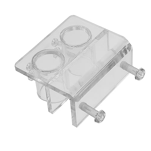 VILLFUL Aquarium Wasser Klemme Dual Slots Acryl Befestigung Halterung Für 12-16mm Rohr Schlauch Rohr Tank von VILLFUL