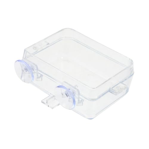 VILLFUL Futternapf Für Reptilienaquarium Transparent Mit Saugnapf Geeignet Für Gecko Reptilienbecken Und Schlangenaquarium Zubehör von VILLFUL