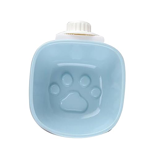 VILLFUL Futterautomat für Haustiere pet Supplies haustierbedarf blueriiot Blaue langsamer Zubringer Katze Hundefutter Doppelter Hundenapf der Hund Haustiernapf Anti-Erstickungs-Schüssel von VILLFUL