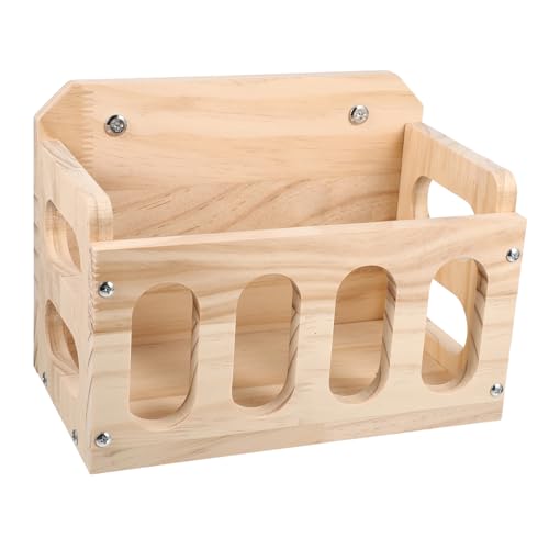 VILLFUL Holzfutterspender Für Kaninchen Futternapf Aus Holz Kaninchenfutterspender Holzbehälter Kaninchenfutter VILLFUL Holzfutterspender Für Kaninchen Futternapf Aus Holz Kaninchenfutterspender Holzbehälter Kaninchenfutter von VILLFUL