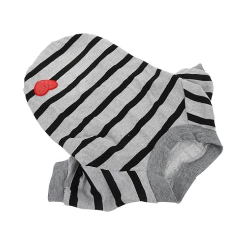 VILLFUL Gestreiftes Hundeshirt Atmungsaktives Haustier-Shirt Leichtes Welpen-t-Shirt Sommerkleidung Größe XL Maschinenwaschbar von VILLFUL