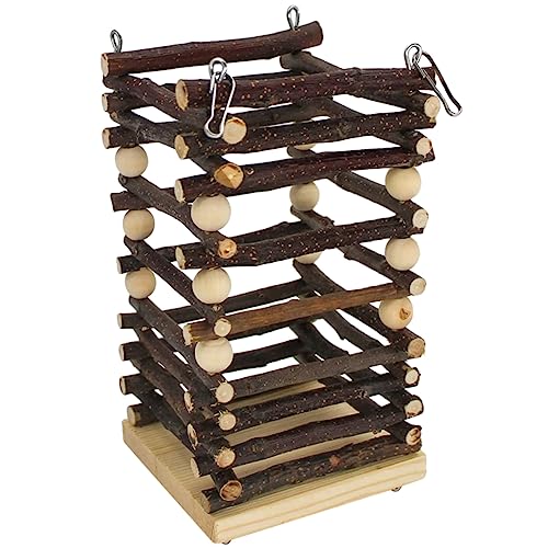VILLFUL Holzfutterspender Für Kaninchen Holzbehälter Kaninchenfutterspender Holzgestell Futterspender Für Draußen von VILLFUL