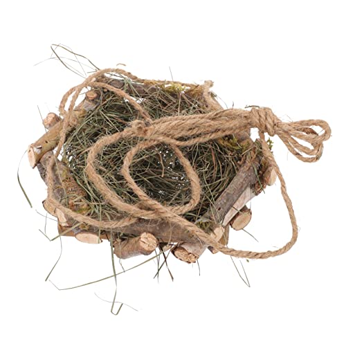 VILLFUL Hängendes Vogel Nest aus Geflochtenem Stroh Handgefertigter Vogelnest Hänger für Garten Balkon und Innenräume für Dekorative Zwecke VILLFUL Hängendes Vogel Nest aus Geflochtenem Stroh Handgefertigter Vogelnest Hänger für Garten Balkon und Innenräume für Dekorative Zwecke von VILLFUL
